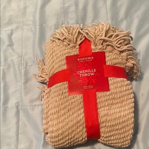 NWT! Sonoma Chenille Throw Blanket